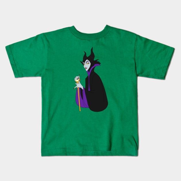 Maleficent Kids T-Shirt by Megan Olivia